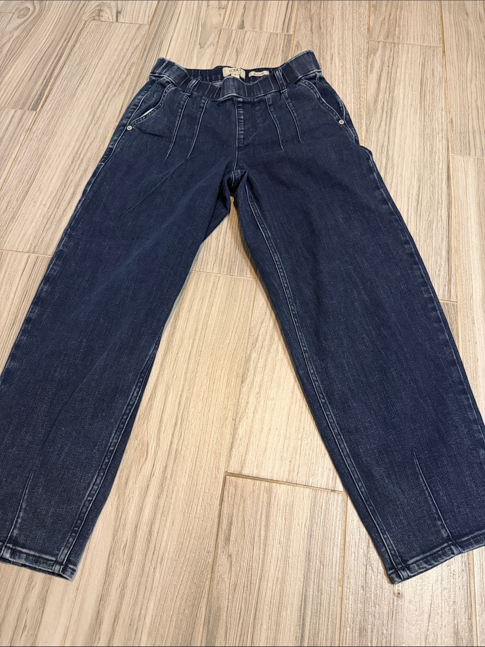LOGO by Lori Goldstein Dark Blue Denim Joggers